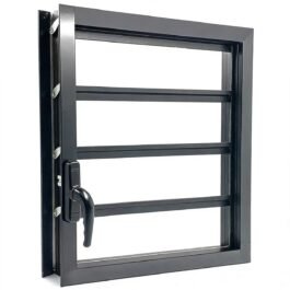 Manufacturer Location Hotel Apartment Latest Design Aluminum Louver Window Glass Blinds